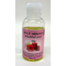 Přírodní masážní olej (90 ml) - růže